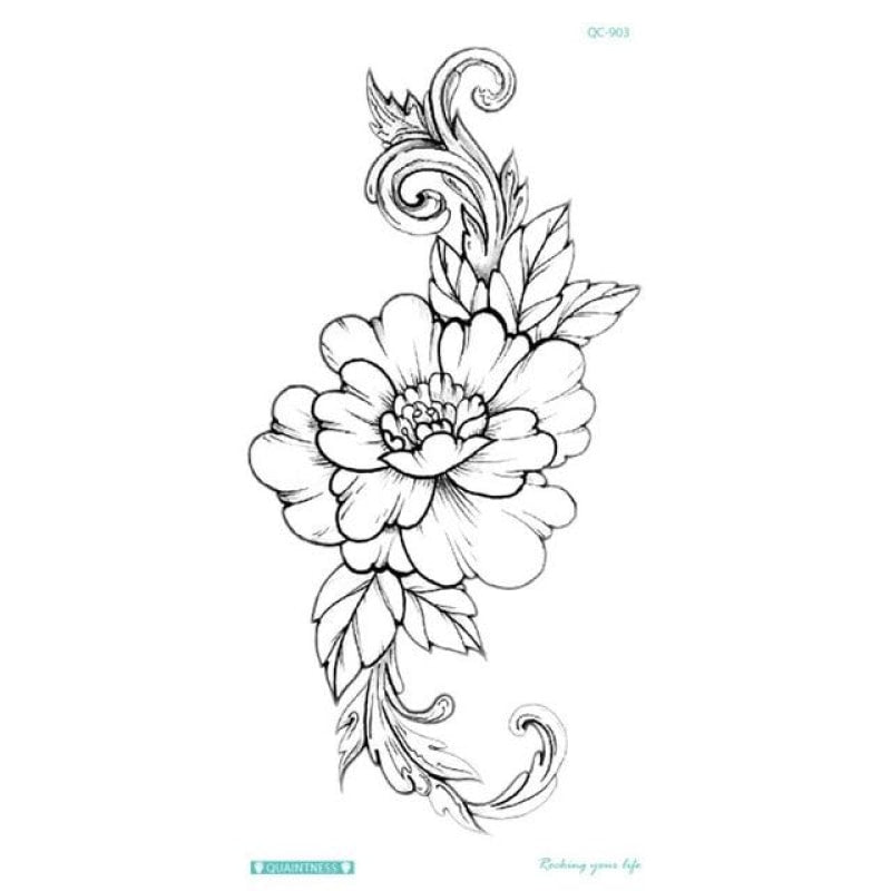 Waterproof Flower Temporary Tattoos - dilutee.com