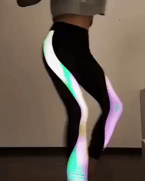 Yoga Pants / Jogging Pants / Rave Outfit / Neon Leggings / Yoga