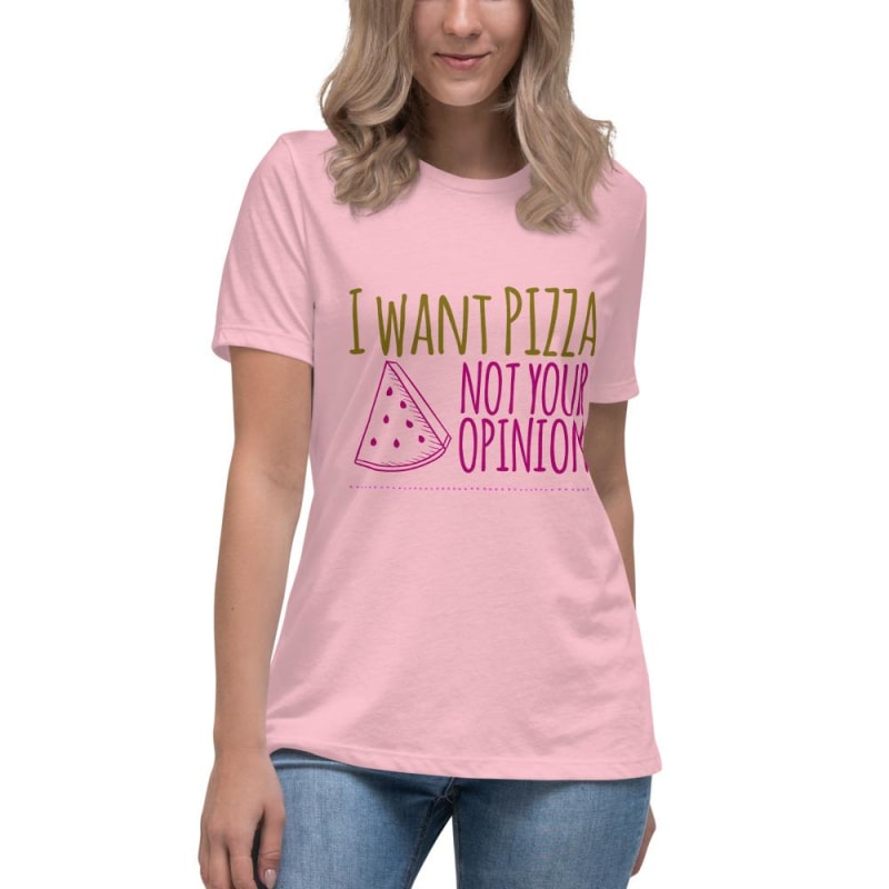 Women’s Relaxed Pizza T-Shirt - dilutee.com